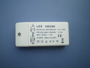 новый 20 шт./лот светодиодный Драйвер Постоянного напряжения Трансформаторный Источник Питания постоянного тока 12 В 0,5 Вт-18 Вт + 3 шт.