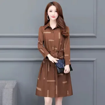 Осенне-зимняя Шерстяная куртка, Женская одежда, Шерстяные пальто средней длины, Тонкая Дикая Элегантная женская Верхняя одежда в корейском стиле 3XL