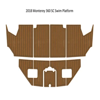 2018 Monterey 360 SC Подножка для плавательной платформы, Лодка из пены EVA, Пол из искусственного тика