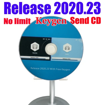 Новейшая версия 2020.23 Безлимитный Бесплатный ключ Для установки на несколько компьютеров Бесплатный лицензионный компакт-диск для инструмента диагностики автомобиля 150e