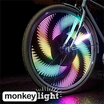 Светодиодные фонари с 3D велосипедными спицами, защитные чехлы на колеса мотоцикла, труба для мотокросса, крутые аксессуары для велосипеда