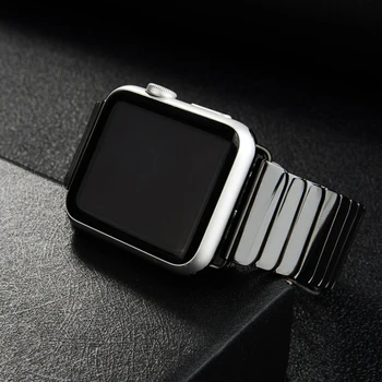 Керамический ремешок для Apple Watch Band 44 мм 40 мм 45 мм 42 мм 41 38 Браслет-бабочка из нержавеющей стали iWatch serie 8 7 6 3 se ultra 49