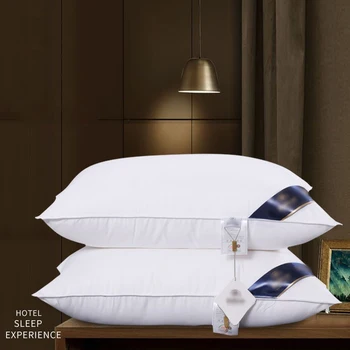 Однотонная подушка белого Цвета, Мягкая Удобная кровать для спальни, Подушка для сна, Домашняя Одноместная подушка для взрослых, Постельное белье