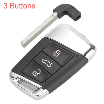 Чехол для автомобильных ключей с 3 кнопками + лезвие подходит для Volkswagen B5 Variant