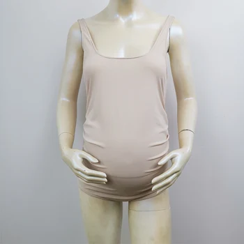 Комбинезоны из мягкой эластичной кожи, комбинезон для беременных, цельный костюм под платье для фотосессии, костюм для беременных, реквизит для фотосъемки