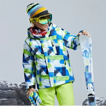 -30 градусов зимняя детская лыжная куртка для мальчиков и девочек, детский лыжный зимний костюм, водонепроницаемая спортивная куртка на открытом воздухе, одежда для подростков 12 14, парка