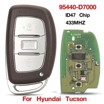 jingyuqin 433 МГц 95440-D7000 ID47 Чип Умный Пульт Дистанционного Управления Автомобильный Брелок 3 Кнопки Для Hyundai Tucson 2019 Замена
