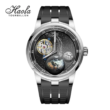PP 1952 Carrousel Механические часы Мужские Ручные модные Вращающиеся Сапфировые часы Karrusel Для мужчин Водонепроницаемые Звездные Роскошные