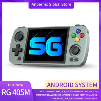 Anbernic Новый RG405M 4,0 дюймов IPS Поддержка WIFI онлайн игровой джойстик для Зала знакомств Игровая консоль Android 12 системный Игровой плеер