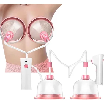 Электрический Вакуумный массажер для увеличения груди для женщин, Массажный инструмент, устройство для улучшения сосков, секс-игрушки на присосках