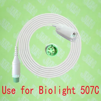 Совместим с пульсоксиметрическим монитором Biolight 507C, датчиком spo2 с зажимом для пальца взрослого, зеленым 6-контактным переключателем.