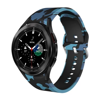 Силиконовый ремешок с принтом для Samsung Galaxy watch 4/5/5 Pro 40 мм 44 мм Модный оригинальный ремешок для Galaxy watch 4 classic 42 мм 46 мм