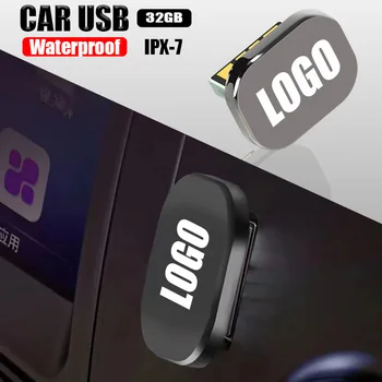 Автомобильный Универсальный Флэш-Накопитель USB Металлический U-диск для Volvo V50 Fh Truck S60 S40 Xc70 C30 Xc60 S80 V40 Xc90 Xc40 Truck Автомобильные Аксессуары