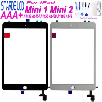 Starde для iPad Mini 1 Mini 2 A1432 A1454 A1455 A1489 A1490 A1491 Сенсорный экран Дигитайзер Сенсор с Кнопкой mini1 mini2 Часть