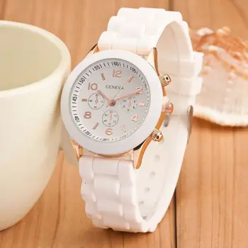 Силиконовые часы Желе Детские Студенческие Красивые цветные парные часы Модные мужские и женские кварцевые часы