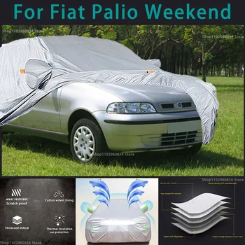 Для Fiat Palio Weekend 210T Водонепроницаемые автомобильные чехлы с полной защитой от солнца, ультрафиолета, пыли, Дождя, Снега, Защитный чехол для Авто