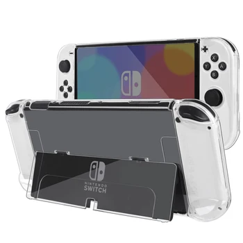 Защитный чехол для Nintendo Switch OLED с амортизацией и защитой от царапин, Съемный прозрачный защитный чехол для Switch