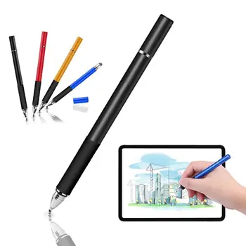 Универсальный стилус 2 В 1 Для всех iPad Смартфонов Планшетов Толстый Тонкий Емкостный карандаш для Рисования Android Mobile Screen Touch Pen