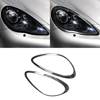 Автомобильные фары из углеродного волокна, накладка для бровей и век Для Porsche Panamera 970 2009-2013, автомобильные наклейки, накладка для век