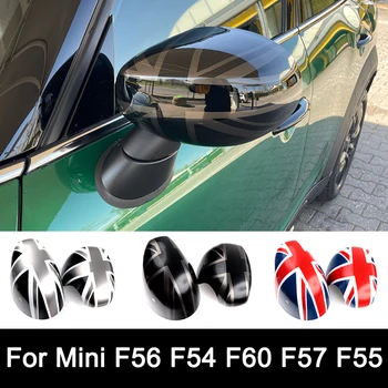 Для Mini One Cooper S JCW Countryman F60 F54 F55 F56 F57 Чехол с Черным Флагом, Автомобильные Чехлы Для Зеркал заднего Вида, Аксессуары