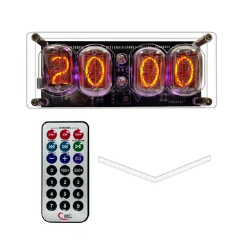 Nixie Clock In12 Светящаяся трубка, Светящиеся Ретро-Ностальгические электронные часы, Креативный подарок, Орнамент, Электронная трубка, простая в использовании