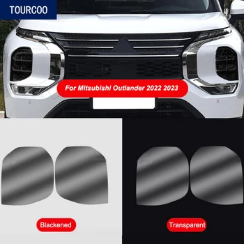Для Mitsubishi Outlander 2022 2023 Ходовые огни фар Черный прозрачный оттенок наклейки внешние аксессуары Защитная пленка