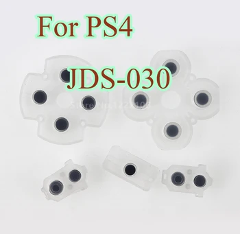 200 комплектов мягкой Силиконовой Токопроводящей Резиновой Клейкой кнопки для контроллера PlayStation 4 PS4 JDS030 JDM030