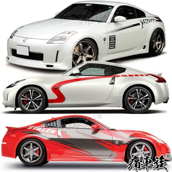 Автомобильная Наклейка Для Nissan 350Z, Внешняя Отделка Двери кузова, Модифицированная Наклейка TT R8 Z4 GT-R, Гоночная Наклейка