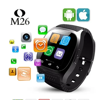 1,54-Дюймовые смарт-часы M26 Bluetooth 2023, ежедневные водонепроницаемые Смарт-часы со светодиодным дисплеем, отвечающие на телефонные звонки Android, подходят для набора номера