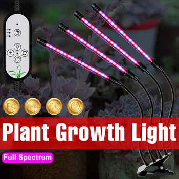 Гидропоника Светодиодные Фонари Полного Спектра Grow Light USB Фитолампа Для Растений Тепличная Светодиодная Лампа Для Выращивания Семян Комнатных цветов DC5V