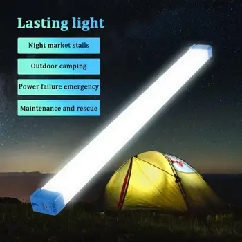 Длинный светодиодный Ламповый ночник Магнитный 15 см 30 см 50 см USB Перезаряжаемый Аварийный фонарь Наружный Портативный Аварийный фонарь с длинной полосой