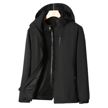 Мужская куртка-штурмовик, осенне-зимняя утолщенная Ветрозащитная теплая Простая высококачественная куртка