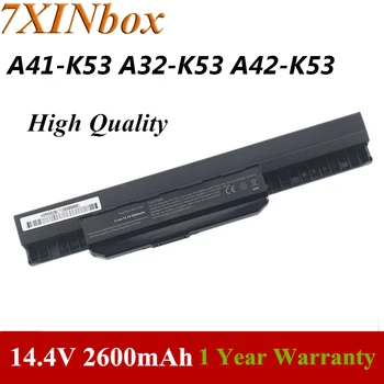 7XINbox 14,4 В 2600 мАч A41-K53 A32-K53 A42-K53 Аккумулятор для Ноутбука Asus A43 K43 K53 K53E K53F K53U K53S X53 X43 X54F X54H X54HB