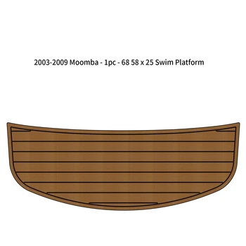 2003-2009 Moomba-1pc-68 5 /8x25-дюймовая платформа для плавания, лодка, коврик для пола из тикового дерева