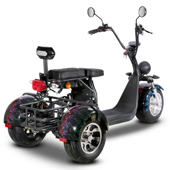 Горяч-продавая трехколесный велосипед для взрослых 2000 Вт с 3 колесами и толстой шиной, электрический скутер, мотоциклы
