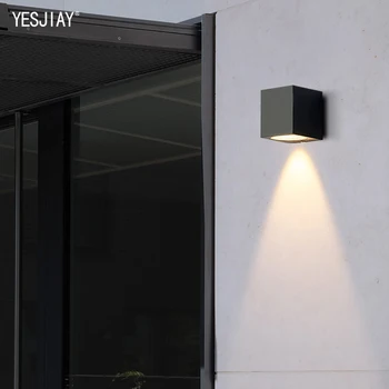Светодиодный настенный светильник Алюминиевый открытый IP65 Водонепроницаемый настенный светильник для дома, лестницы, спальни, прикроватной тумбочки, освещения коридора, ванной комнаты