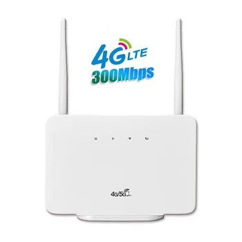 4G Беспроводной Маршрутизатор 300 Мбит/с 4G LTE CPE Маршрутизатор Модем RJ45 LAN WAN Внешняя Антенна Беспроводная точка Доступа со Слотом для sim-карты EU US Plug